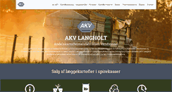Desktop Screenshot of akv-langholt.dk